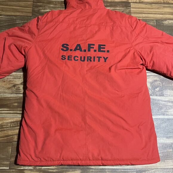 Official Licensed Super Bowl LII Security Puffer Down Jacket Red Mens Size XL - Picture 10 of 13
